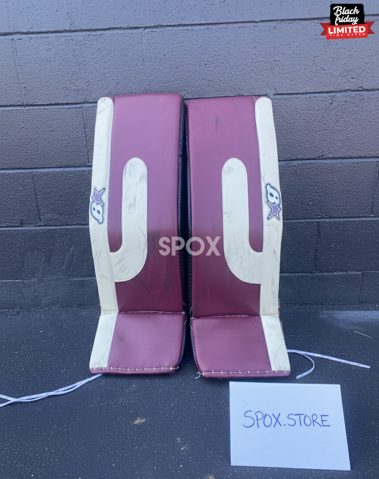 Game-Worn Arizona Coyotes Brian's Pro Stock Optik 3 Goalie Leg Pads – 35" +1