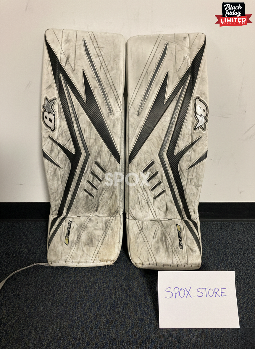 White Senior Brian's OPTiK 2 Goalie Leg Pads – 35" +1 | Game-Ready!