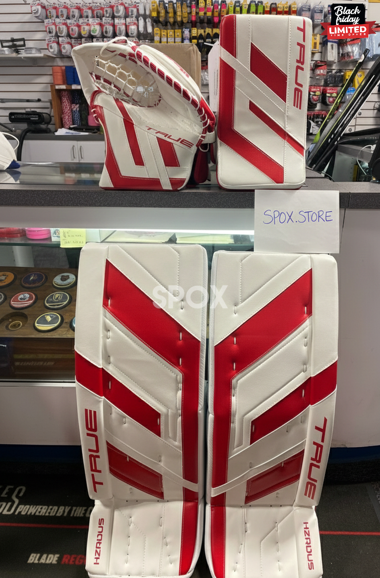 New True Hzrdus 7X4 Senior Goalie Full Set – 33+2 | White/Red