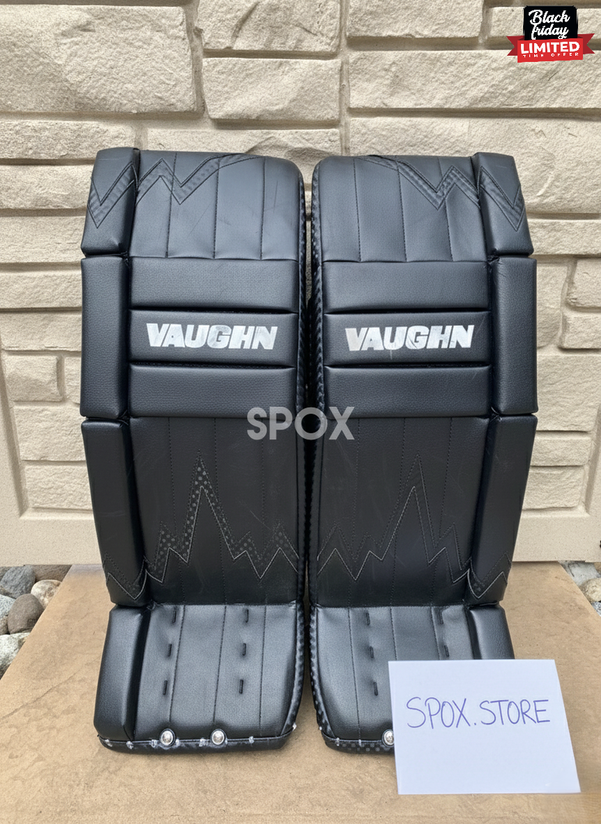 Vaughn Velocity 32+2 Senior Pro Black Goal Pads – 2024 Special Edition