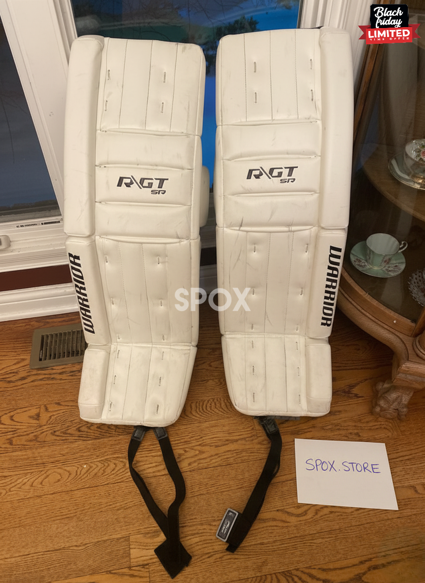 White Senior 35" Warrior Ritual GT Goalie Leg Pads