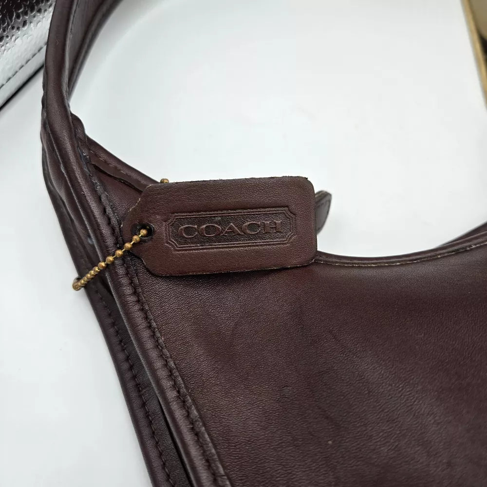 Rare Made In USA Old Coach 9025 Shoulder Bag Mahogany Brown Vintage J7D Y2K 90's💜🍇
