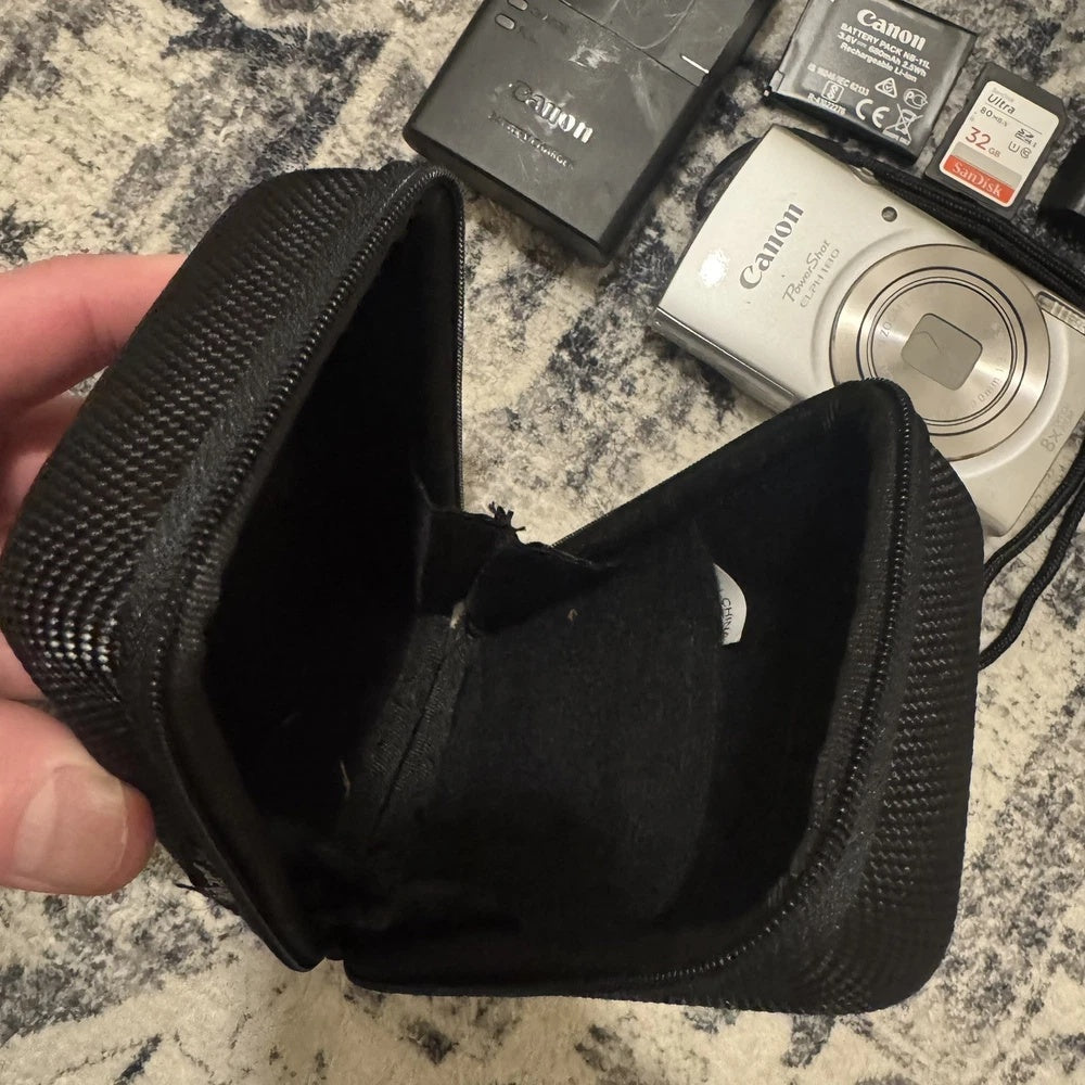 MINT Canon PowerShot ELPH 180 Silver Bundle 💿 Y2K Digicam