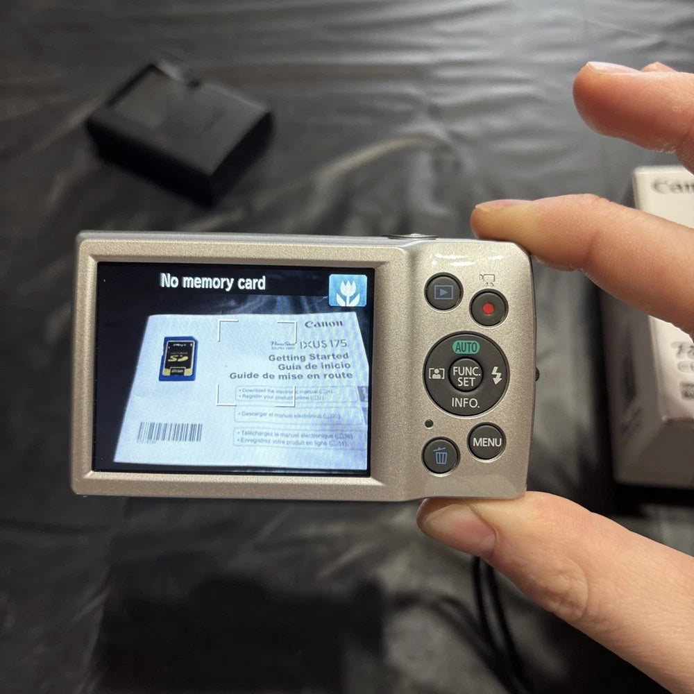 💿 Canon ELPH 180 Silver // [Near MINT] Full Boxed Set ✨ Y2K Digicam