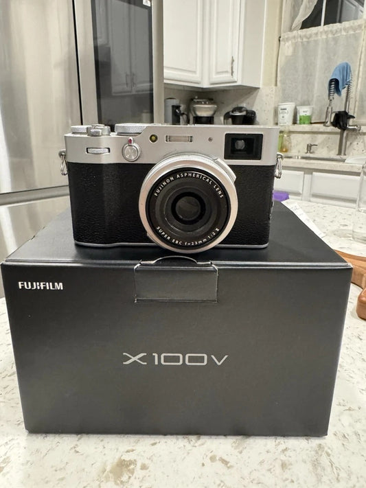 🎞️ Fujifilm X100V Silver // [FULL BOXED SET] ✨ Film Aesthetic Vibe