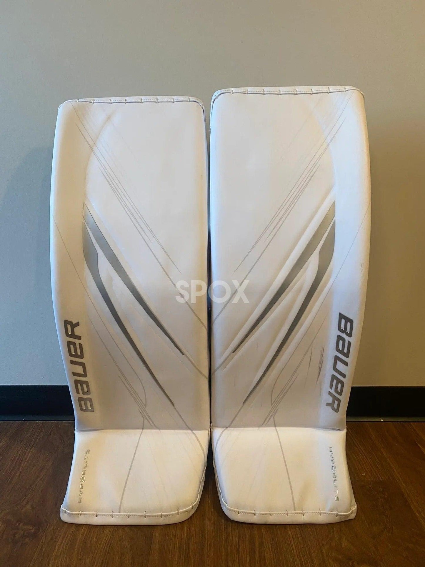Large Bauer Hyperlite 2 Pro Stock Goalie Leg Pads – New
