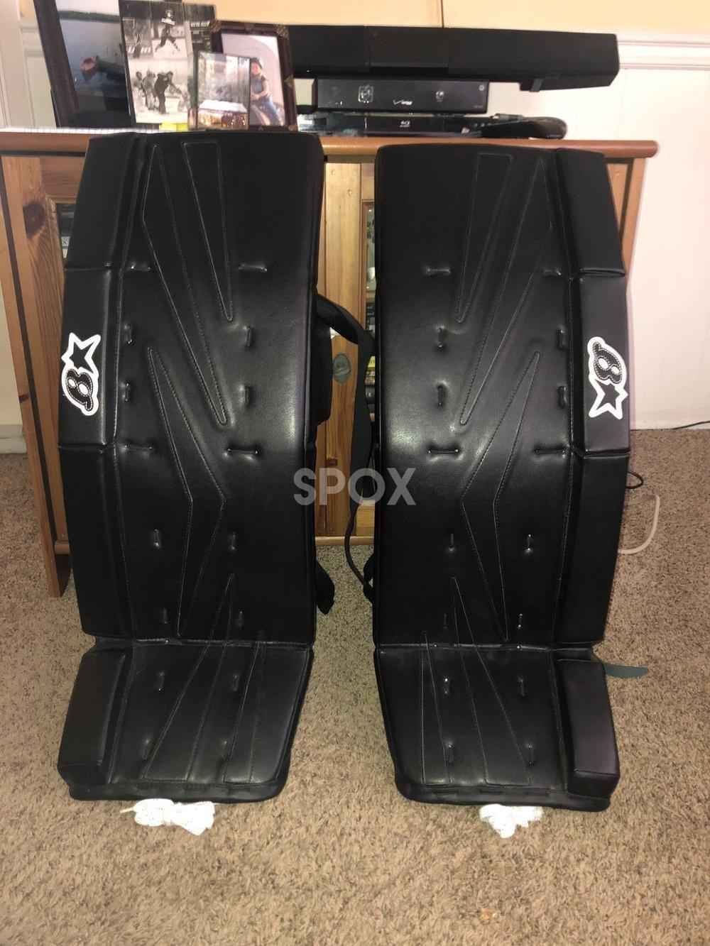 Brian’s NetZero Senior Goalie Leg Pads – 34" Black (NEW)