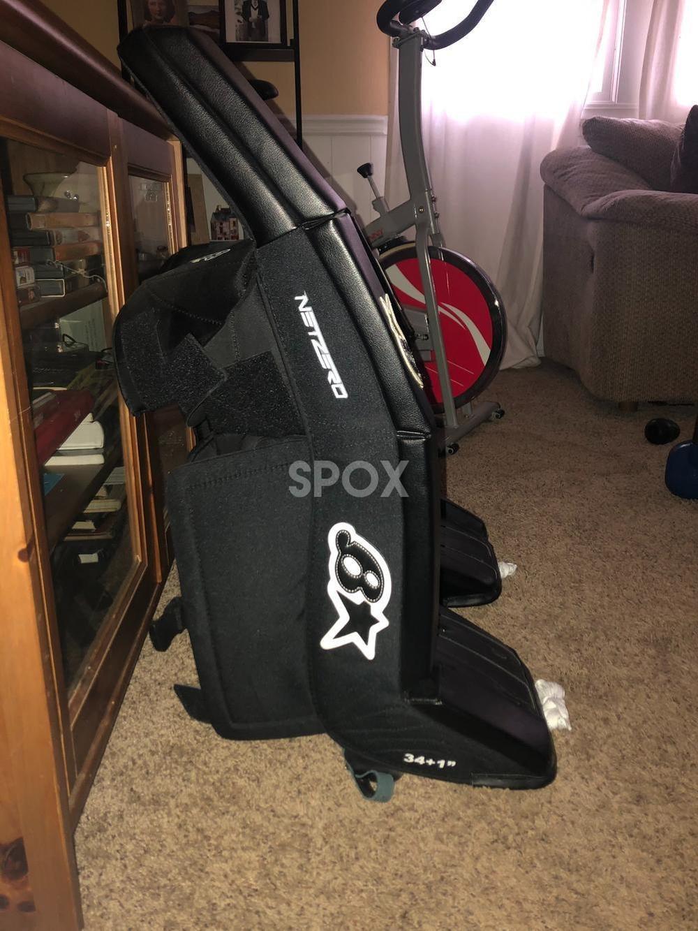 Brian’s NetZero Senior Goalie Leg Pads – 34" Black (NEW)