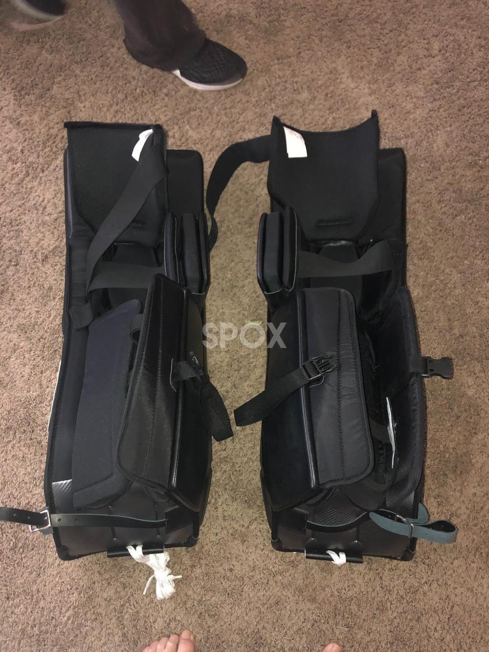 Brian’s NetZero Senior Goalie Leg Pads – 34" Black (NEW)