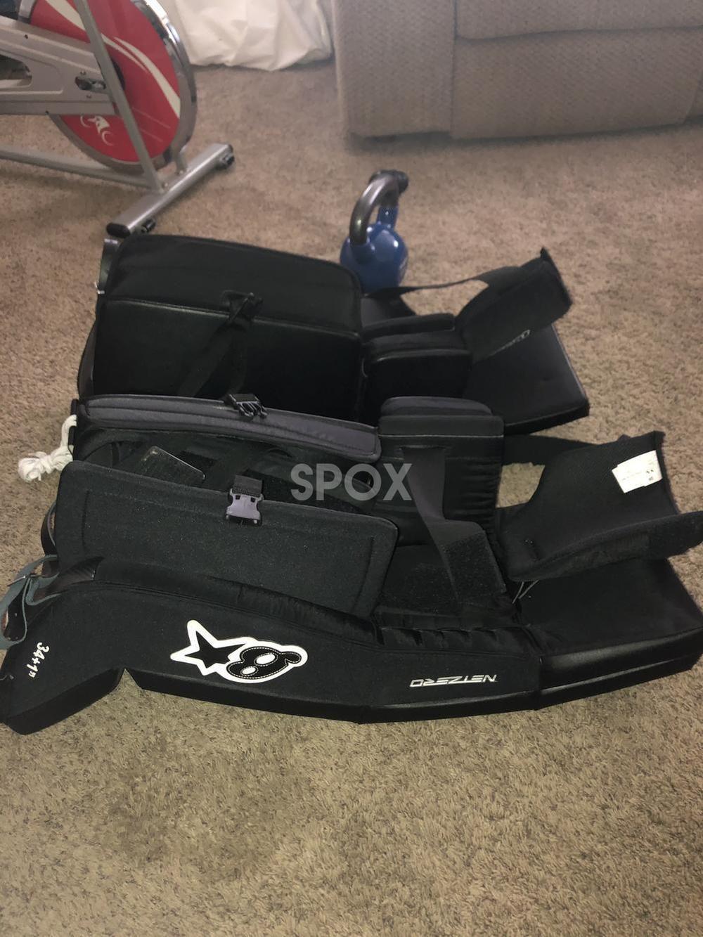 Brian’s NetZero Senior Goalie Leg Pads – 34" Black (NEW)
