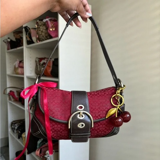 Vintage Coach Soho Cherry Red🌺🩷