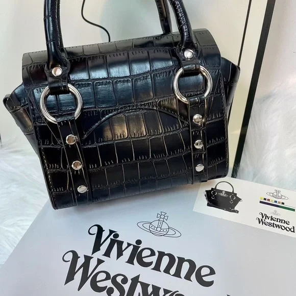 Vivienne Westwood BETTY MINI Croc Handbag💜🍇