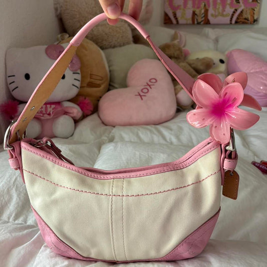 Coach Y2K Mini Pink Soho Hobo Bag🫐🪻