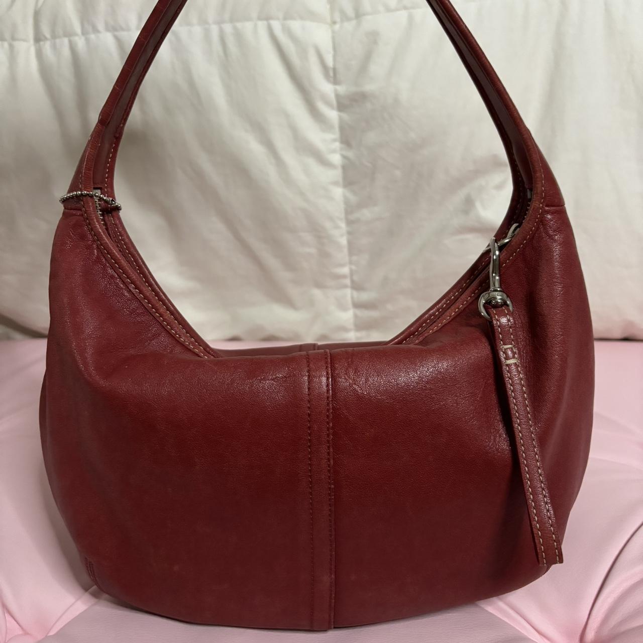 Vintage Coach Red Ergo Hobo💙🌀