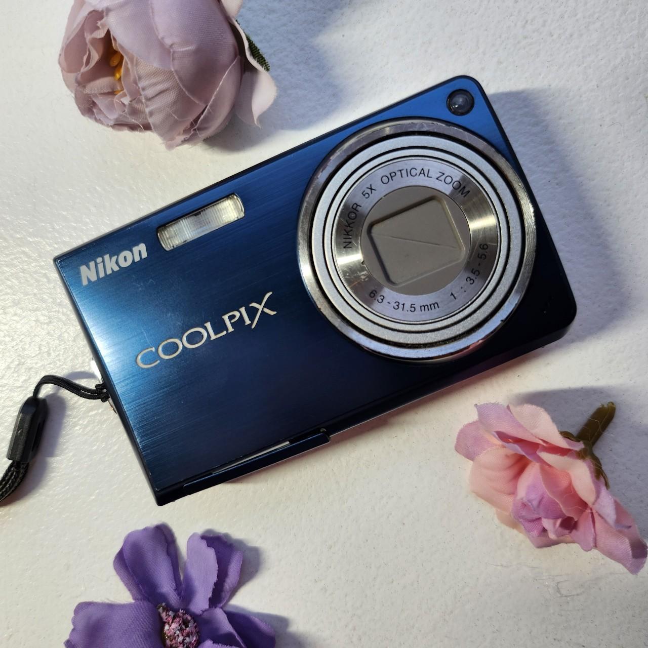 Used Blue Nikon Coolpix  S550 Digital Camera
