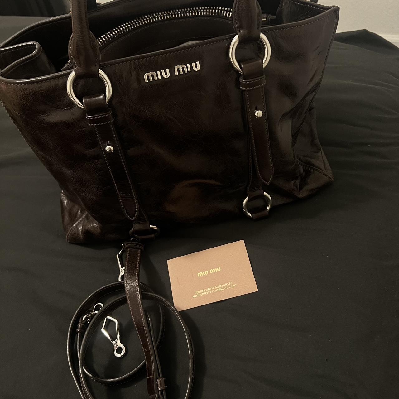 🍇💜Preowned dreamy Miu Miu leather bag🍇💜