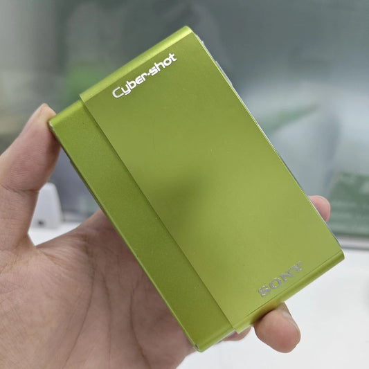 🔋 CYBER-CHIC // Neon Green Sony Cyber-shot DSC-T77 [Full Bundle] 📟