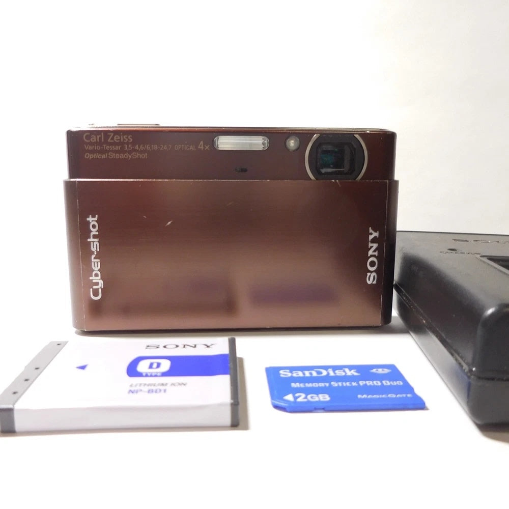 🍫 CHOCOLATE LUXE // Sony Cyber-shot DSC-T77 [Rare Brown] 🎞️ Pocket Cam