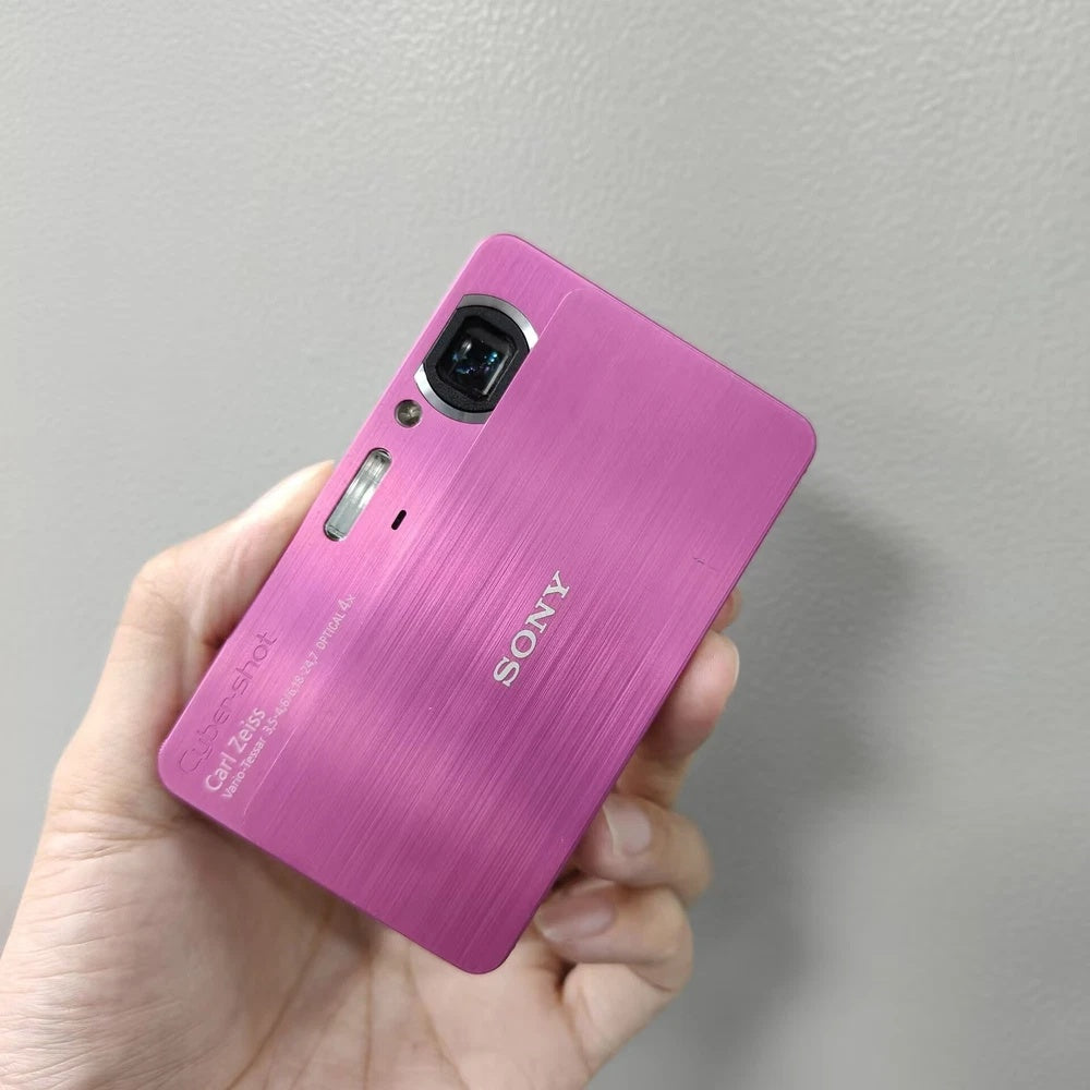 🎀 Y2K LUXE // Pink Sony Cyber-shot DSC-T700 [Full Bundle] ✨ 4GB Internal Memory