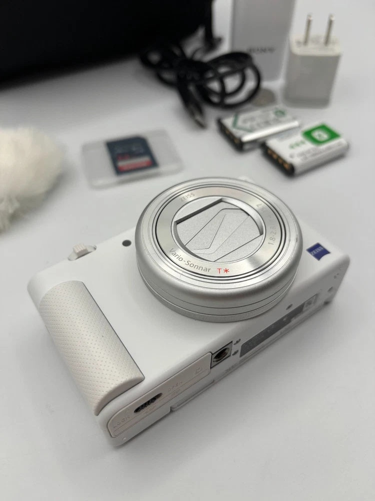 🎥 ULTIMATE VLOG SET // White Sony ZV-1 + Wireless Grip [Boxed & MINT] 💎