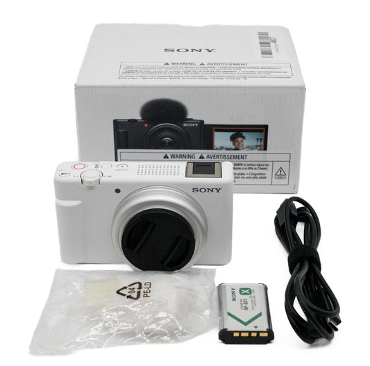 🎥 Sony ZV-1F White // [OPEN BOX] 4K Vlogging King ✨ Like New Full Set